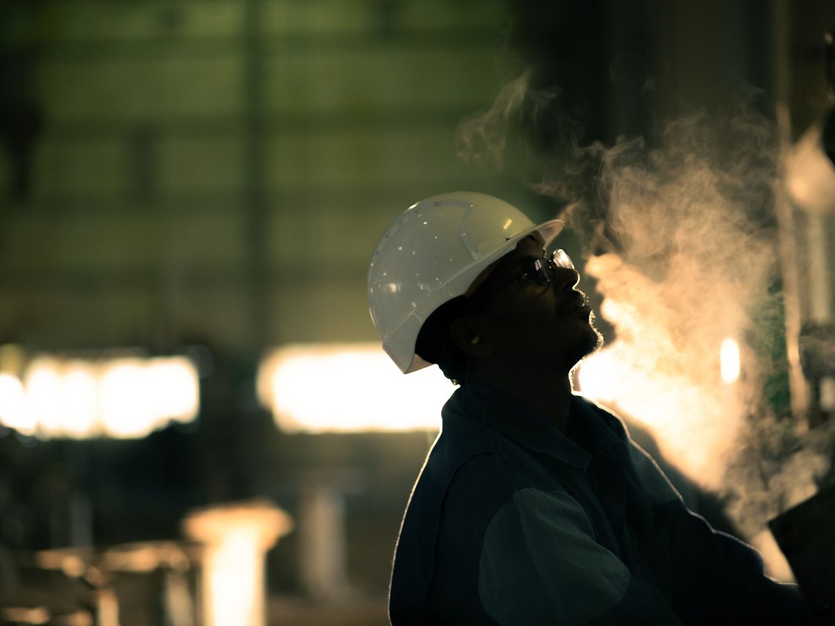Filipino industrial and technical worker on an Eastern-Province worksite