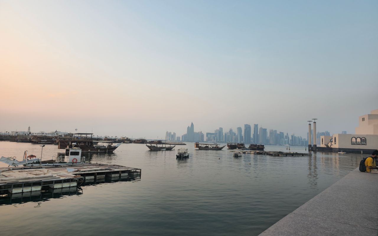 Doha city skyline in Qatar