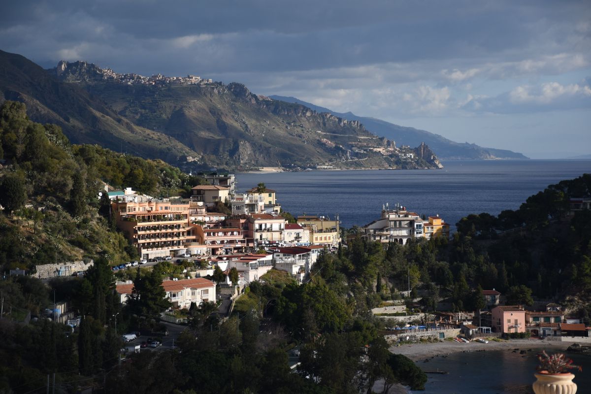 The coast at Taormina, Sicily